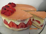 Fraisier à la crème mousseline