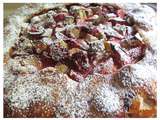 Galette rustique fraises-rhubarbe