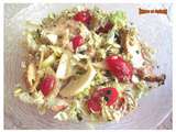 Salade au chou chinois et poulet d'inspiration asiatique