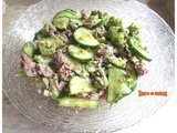 Salade de thon aux avocats et concombres