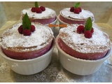 Soufflés aux framboises