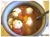 Soupe aux boulettes de viande et légumes