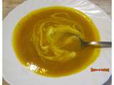 Soupe de potimarron et lentilles corail