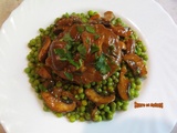 Steaks hachés aux champignons en sauce tomates