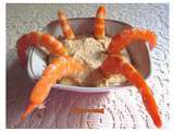 Tartinade d'oeufs aux crevettes