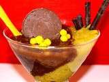 Coupes banane chocolat