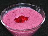 Mousse cremeuse de framboises vanillees