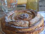 Brioche spirale aux noisettes