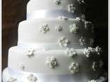 White Wedding Cake (Gâteau de mariage américain... blanc)