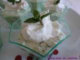 Verrine courgettes-menthe et sa mousse saumon-aneth