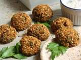 Falafels de lentilles corail au four