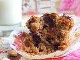 Muffins cerises, seigle et amandes