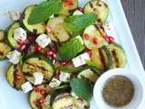 Salade courgettes, grenade et feta