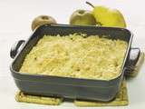 Crumble pommes poires sans gluten sans lactose