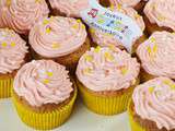 Cupcakes vanille fraise sans gluten