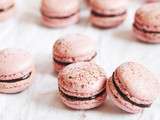 Macarons chocolat framboise