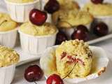 Muffins aux cerises, sans gluten