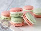 Macaron menthe framboise