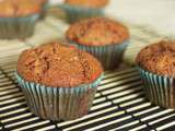 Muffins au chocolat au lait coeur praliné