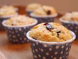 Muffins aux cranberries et chocolat blanc