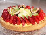 Tarte aux fruits exotiques