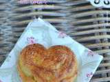 Brioche feuilletée en coeur