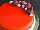 Entremet miroir au fraise