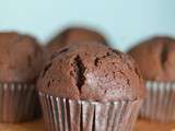 Muffins au chocolat et caramel