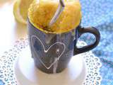 Mug cake citron