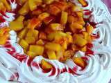 Pavlova mangue framboise