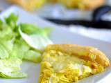 Quiche aux oignons et escalope