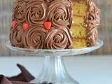 Rose cake au chocolat