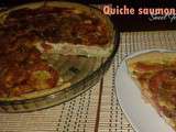 Quiche saumon fumé, tomates et poireaux