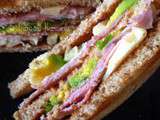 Club sandwich jambon et avocat