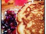 Pancakes aux fruits rouges mais aussi sans