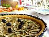 Tarte à la courgette, pâte brisée au thym