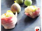 Figues farcies au chèvre et enroulées de lard