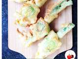 Fleurs de courgette en beignet