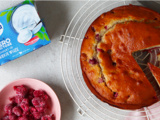 Gâteau framboises sans lactose