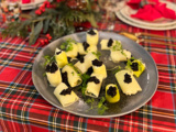 Mini rouleaux de poireaux au caviar