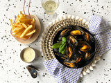 Moules à la sauce tomates