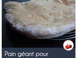 Pain géant pour sandwich gourmand