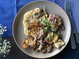 Pommes de terre rôties aux anchois et au thon | Smashed potatoes