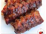 Ribs barbecue en cuisson lente