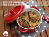 Riz epices bosto aux boulettes