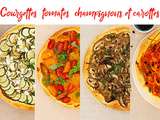 Tarte fine en 4 saisons | Courgettes, tomates, champignons et carottes