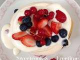 Dessert printanier… Le Pavlova aux fruits rouges