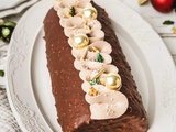 Buche Chocolat et Glaçage Rocher