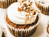 Carrot cake cupcakes et glaçage au cream cheese