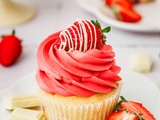 Cupcakes Fraise Chocolat Blanc